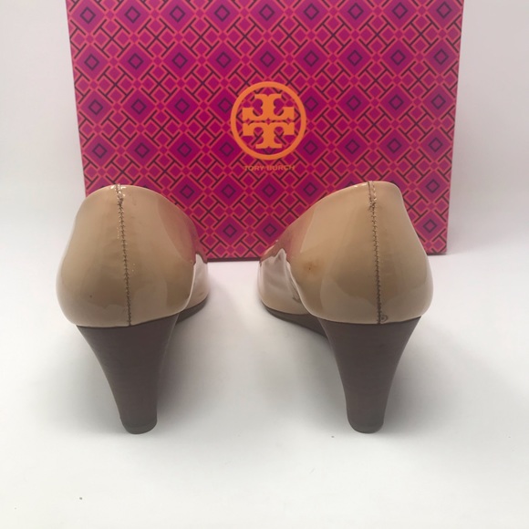 Tory Burch Lowell peep toe wedge 7.5 - Picture 3 of 8
